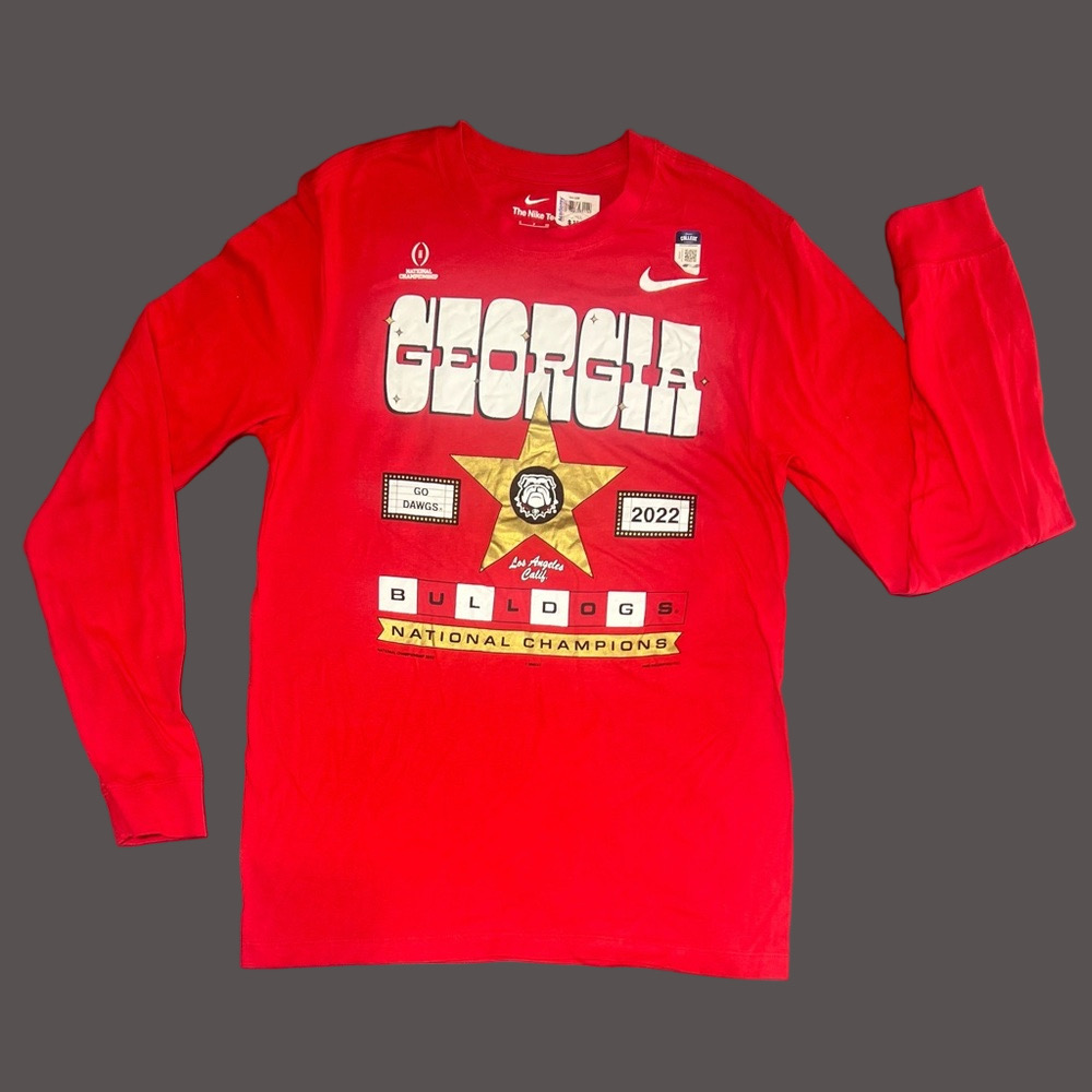 Georgia Bulldogs National Championship The Nike Tee Long Sleeve Football T-Shirt